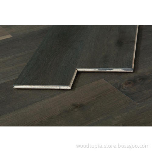 Hölzerne Eiche mehrschichtige Holzfußböden dunkle Farbe